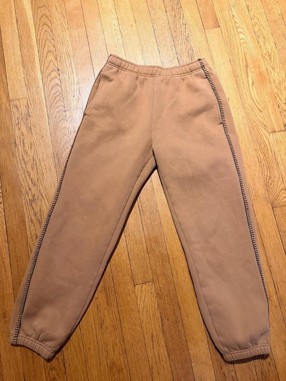 UGG Classic Chestnut Fleece Joggers XS Whipstitch Sweatpants